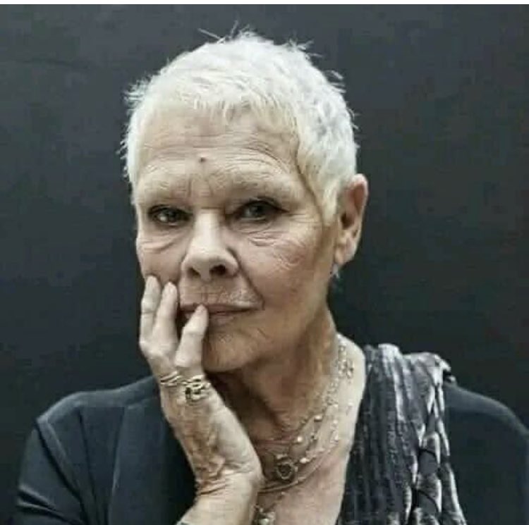 In her own words;
Judi Dench
"Don’t prioritise your looks my friend, as they won’t last the journey.
Your sense of humor though, will only get better with age.
Your intuition will grow and expand like a majestic cloak of wisdom.
Your ability to choose your battles will be