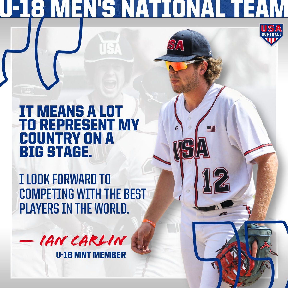 USASoftballJMNT's tweet photo. 🗣️🗣️🗣️

Members of the #U18MNT share their experience with 𝗧𝗲𝗮𝗺 𝗨𝗦𝗔 and how they hope to 𝙜𝙧𝙤𝙬 𝙩𝙝𝙚 𝙜𝙖𝙢𝙚 of Men's Fast Pitch ⤵️ https://t.co/VL84UeAkEj
