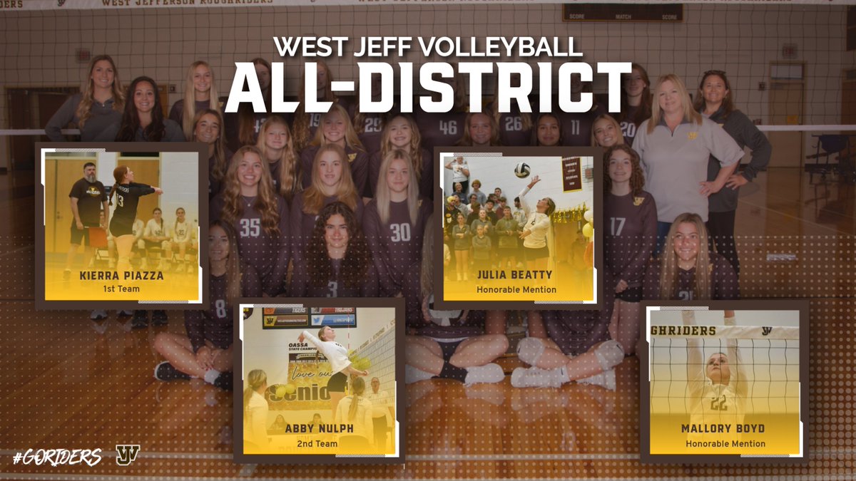 westjeffVB's tweet photo. Congrats to these ladies for being named to All District Team: Kiera Piazza, Abby Nulph, Mallory Boyd and Julia Beatty. https://t.co/grygyAiDXI
