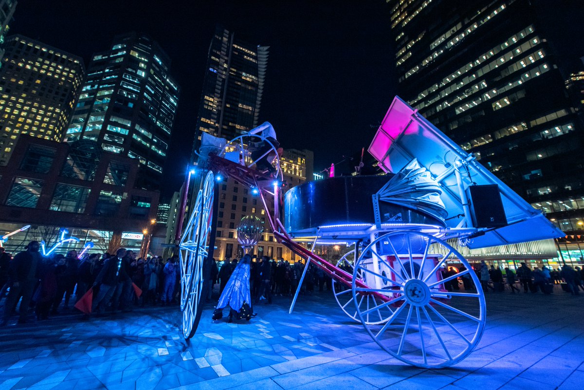 The countdown begins, with just 7 days left! ✨🏙️  Head to our bio and check out our website to discover all the captivating art installations waiting to surprise you at this year's #LumiereYVR!  

📸: @EdmonstonePhoto  
💡:  @eatART_lab - Daisy  
Roy Wiz Tremmell - Alternity