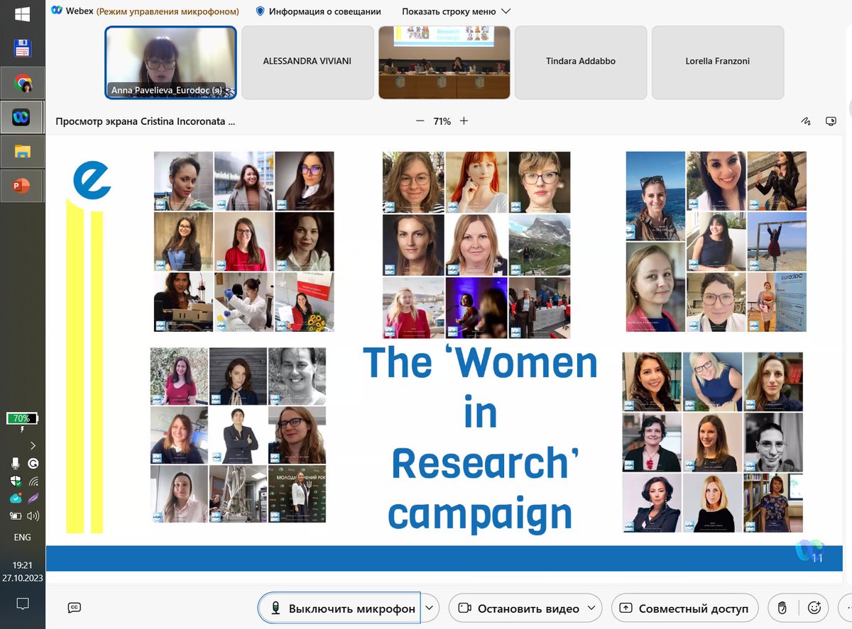 Eurodoc's tweet photo. 👩‍🎓Today our Communication Officer @AnnaPavelieva  has presented the Eurodoc project "Women in Research" online at the Conference "Implementing the Istanbul Convention. The role of the educational
and academic system" (October 27-28, Milan, Italy).
#Equality #genderequality https://t.co/4jk9VmPSfd