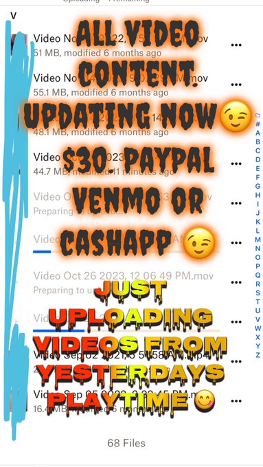 68 videos 😋 dm me if you&rsquo;re interested! https://t.co/0yfQaWHTPr