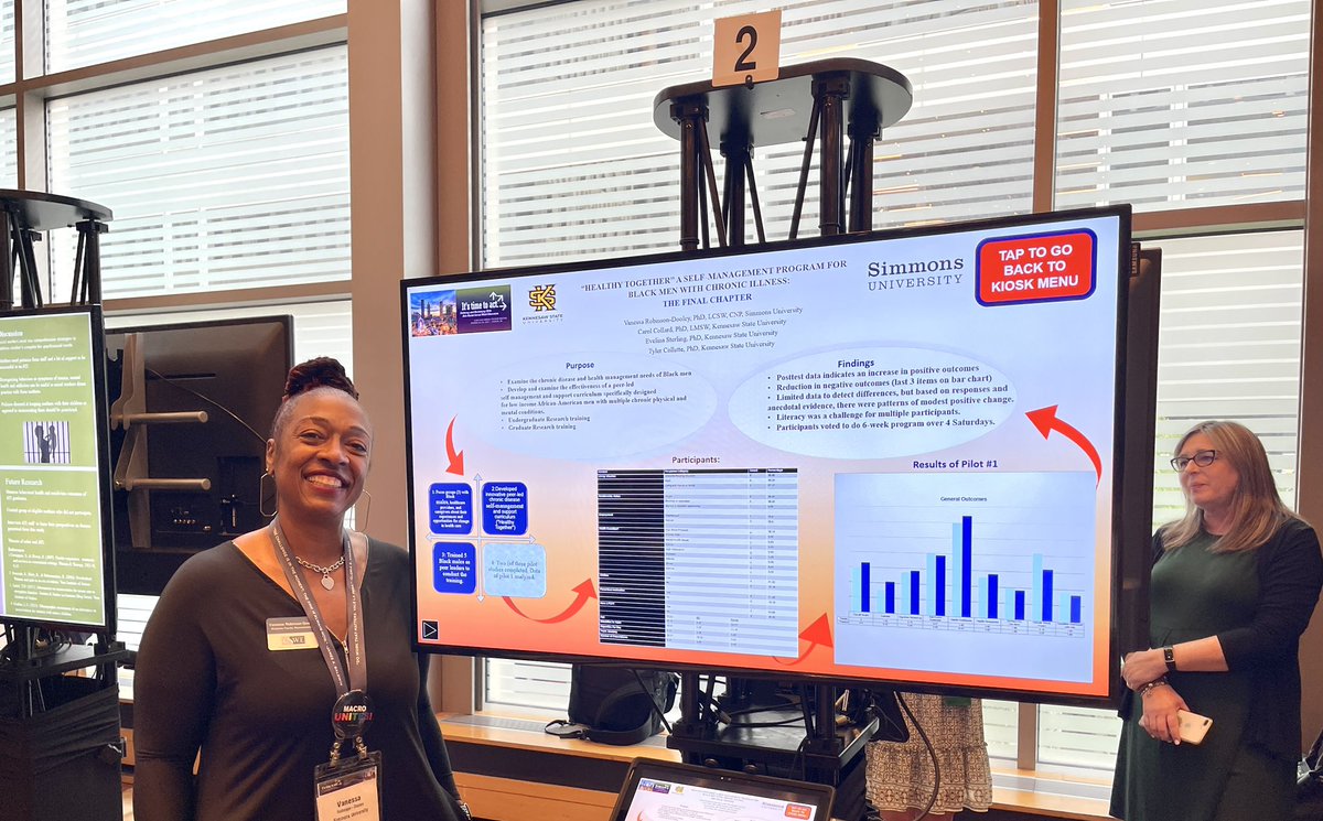 drvrd_b3's tweet image. One presentation down, one more to go. Presenting now about “Healthy Together”, research  w/Black men and managing chronic diseases. Next, the impact of COVID on Black men…see you tomorrow! @CSocialWorkEd #cswe23 @SimmonsUniv🦈