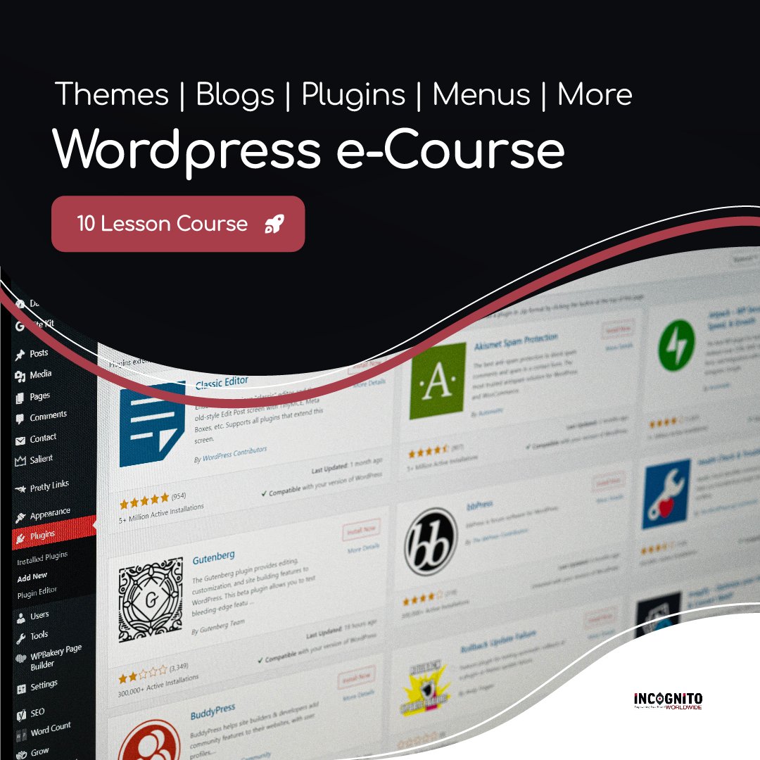 incognitoworld's tweet image. Do you have a Wordpress website, or want one? Learn how to use it.
zurl.co/dueY
#wordpress #learnwordpress #webdevelopment