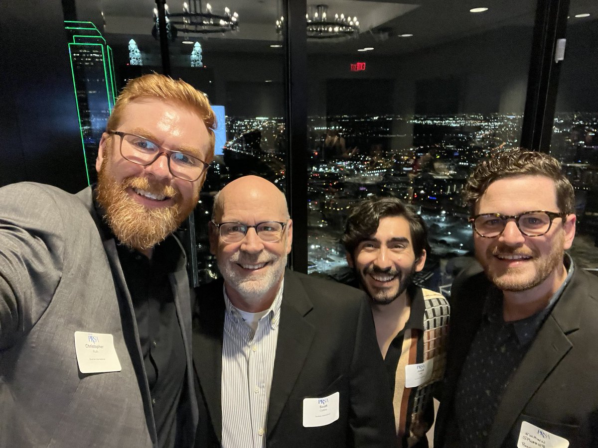 ChrisRuthPR's tweet photo. Thank you to @prsadallas for a great night high above Dallas. The @buckner_intl Comms team brought home 2 Pegasus awards, 1 award of honor, and 1 finalist honor thanks to submissions from @gingerproblemss, @jlara_PR &amp; @scottcollinspr. #PegasusAwards https://t.co/eRo1gFExDM
