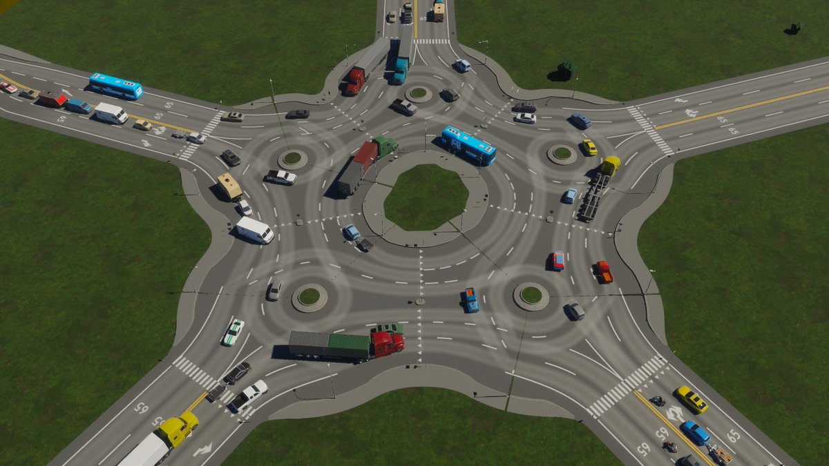 Magic Roundabout v2😳 #CitiesSkylines2 <a href="/ColossalOrder/">Colossal Order</a>