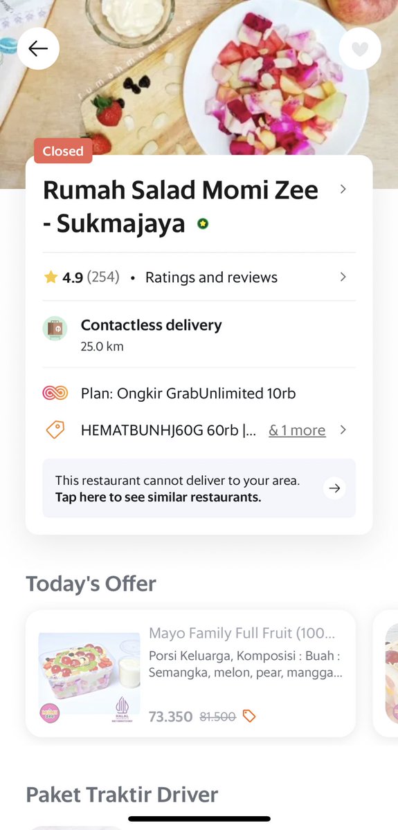 nadillaizzati's tweet photo. @Depokalypse Valid. Di Depok ada salad enak bgt, rasanya mirip salad yg harganya di atas 50rb. https://t.co/rkoy0RczG5