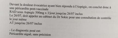 SofiaBasa80's tweet photo. @Juliawltr_67, 35 ans, victime d'une péricardite suite à la 2ème injection #PfizerBioNtech non reconnue par l'@ansm #effetsindésirables #VaccineSideEffects https://t.co/gFVzXplwhd