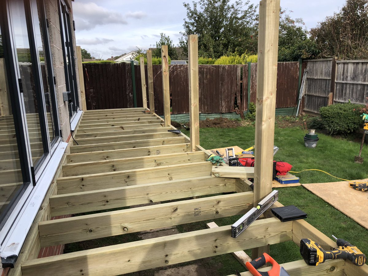 CountyCon's tweet photo. Extension complete and garden well under way https://t.co/Iri5sqzNTb