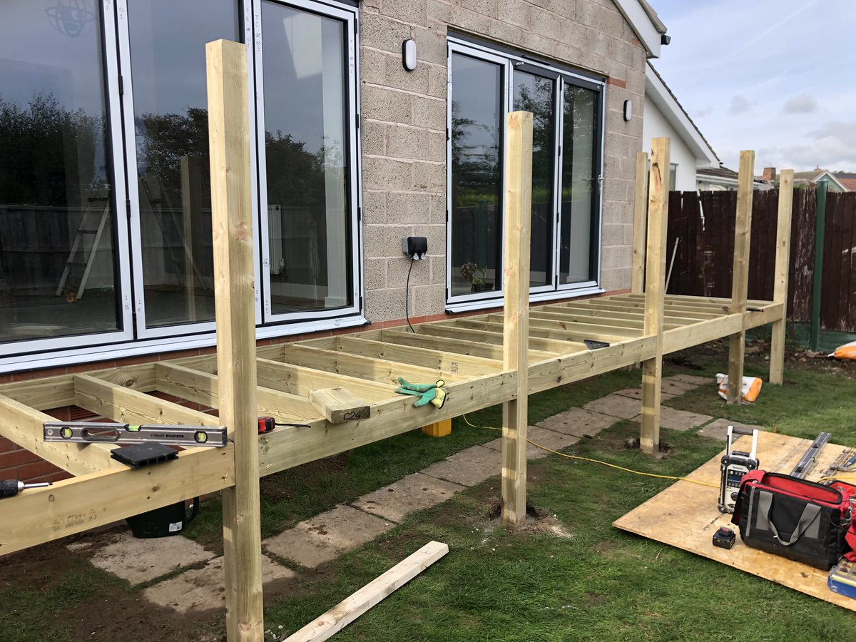 CountyCon's tweet photo. Extension complete and garden well under way https://t.co/Iri5sqzNTb
