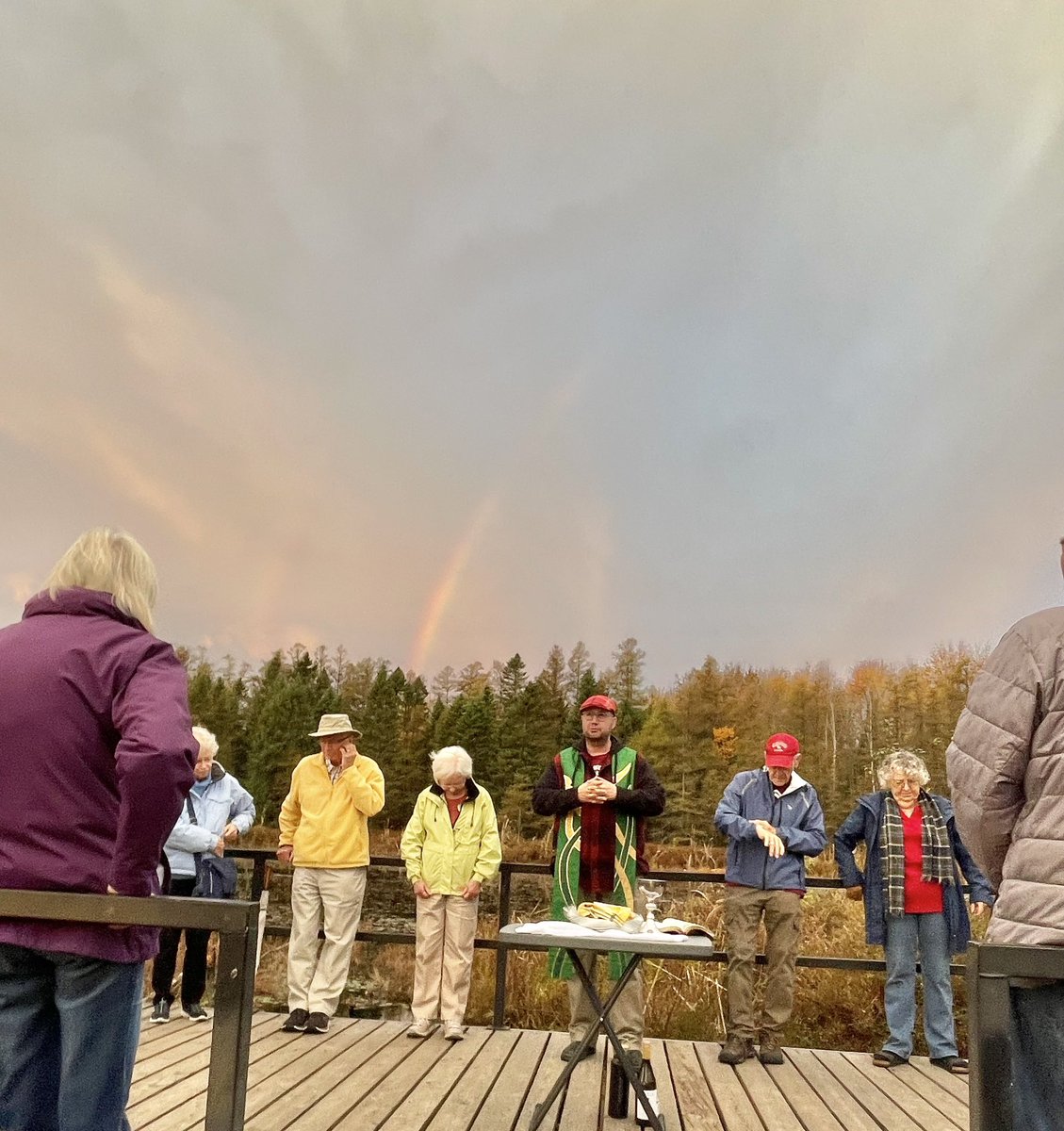 itsjustkevy's tweet image. I will really miss Communion on the Sifton Bog — Breaking fresh baked bread, sharing the peace, sharing the prayers of our hearts, hearing the bog preach, experiencing every beautiful season — it’s a #ThinPlace. 
2 more of these left with @StAidansLondon for me - Nov 17 &amp;amp; Dec 15
