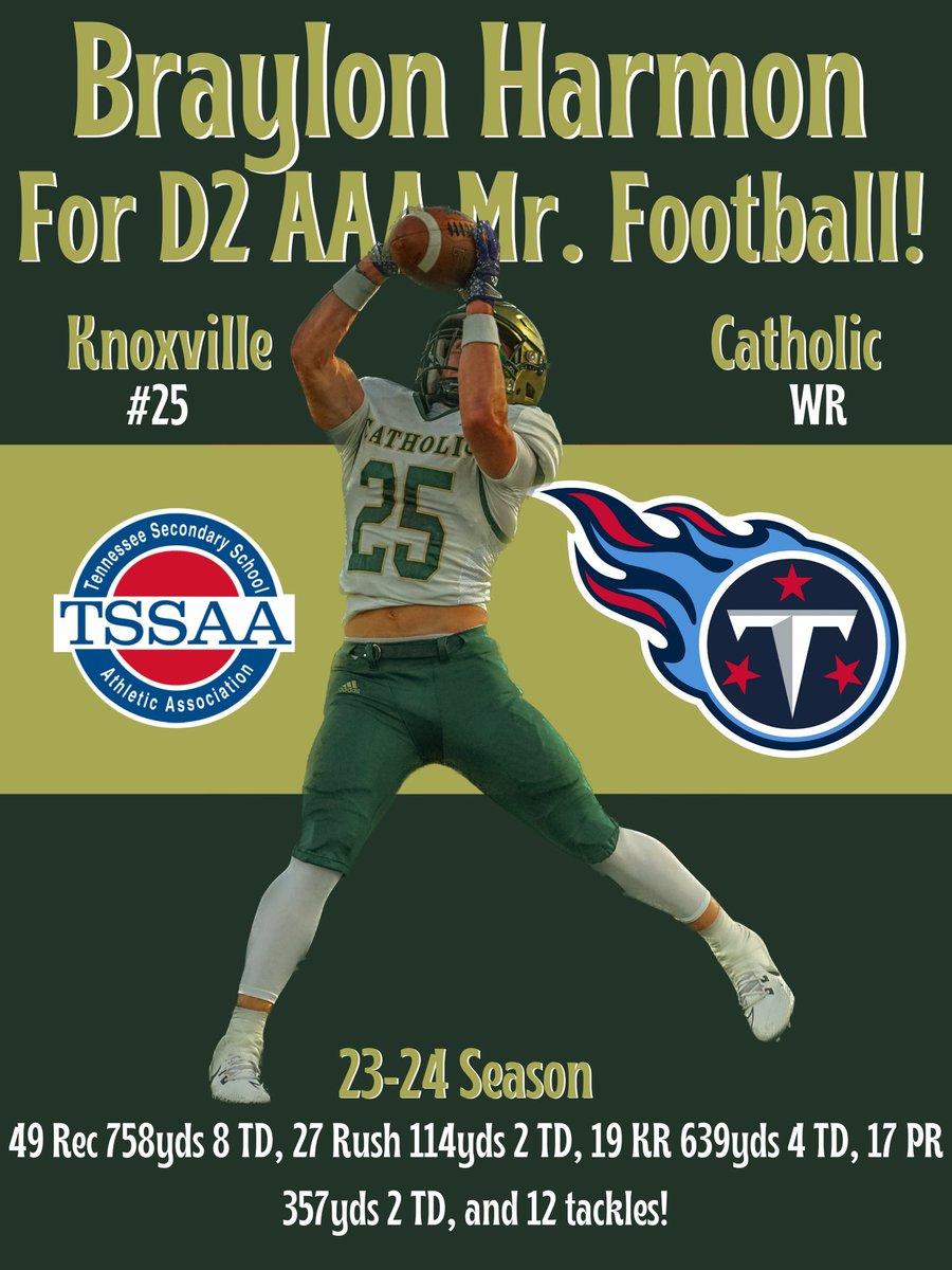 Dear voters, please consider <a href="/BraylonHarmon/">Braylon Harmon</a> for D2 AAA Mr. Football! He’s put up incredible stats this season and is an essential part of the team!