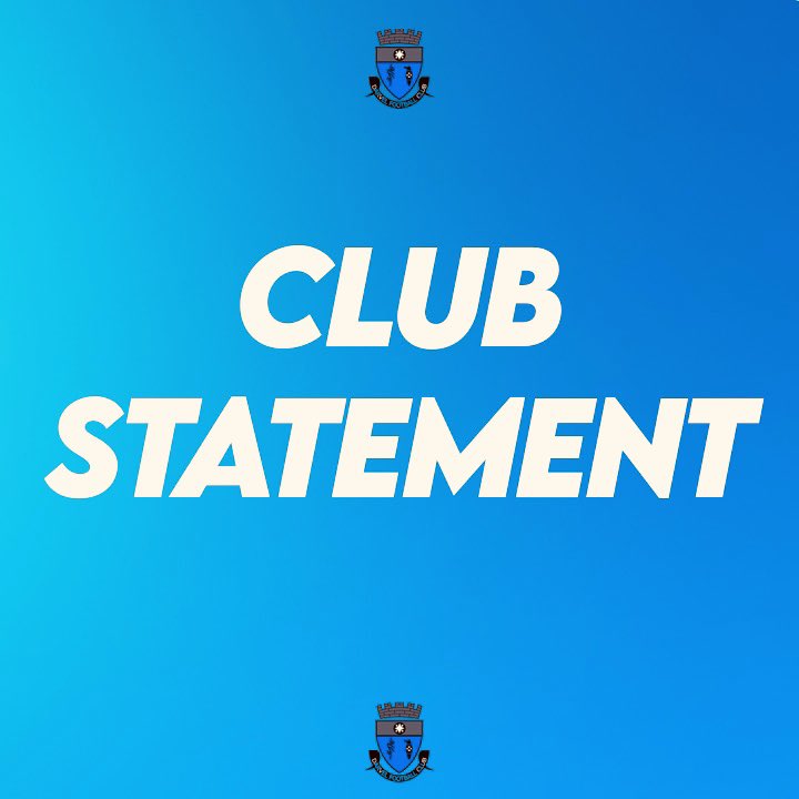 📣 𝘾𝙡𝙪𝙗 𝙎𝙩𝙖𝙩𝙚𝙢𝙚𝙣𝙩 🔵

In light of recent speculation surrounding Darvel’s financial position and following a number of significant player transfers, the Board would like to put on record that the Club is forecasting a deficit in this season’s financial accounts.