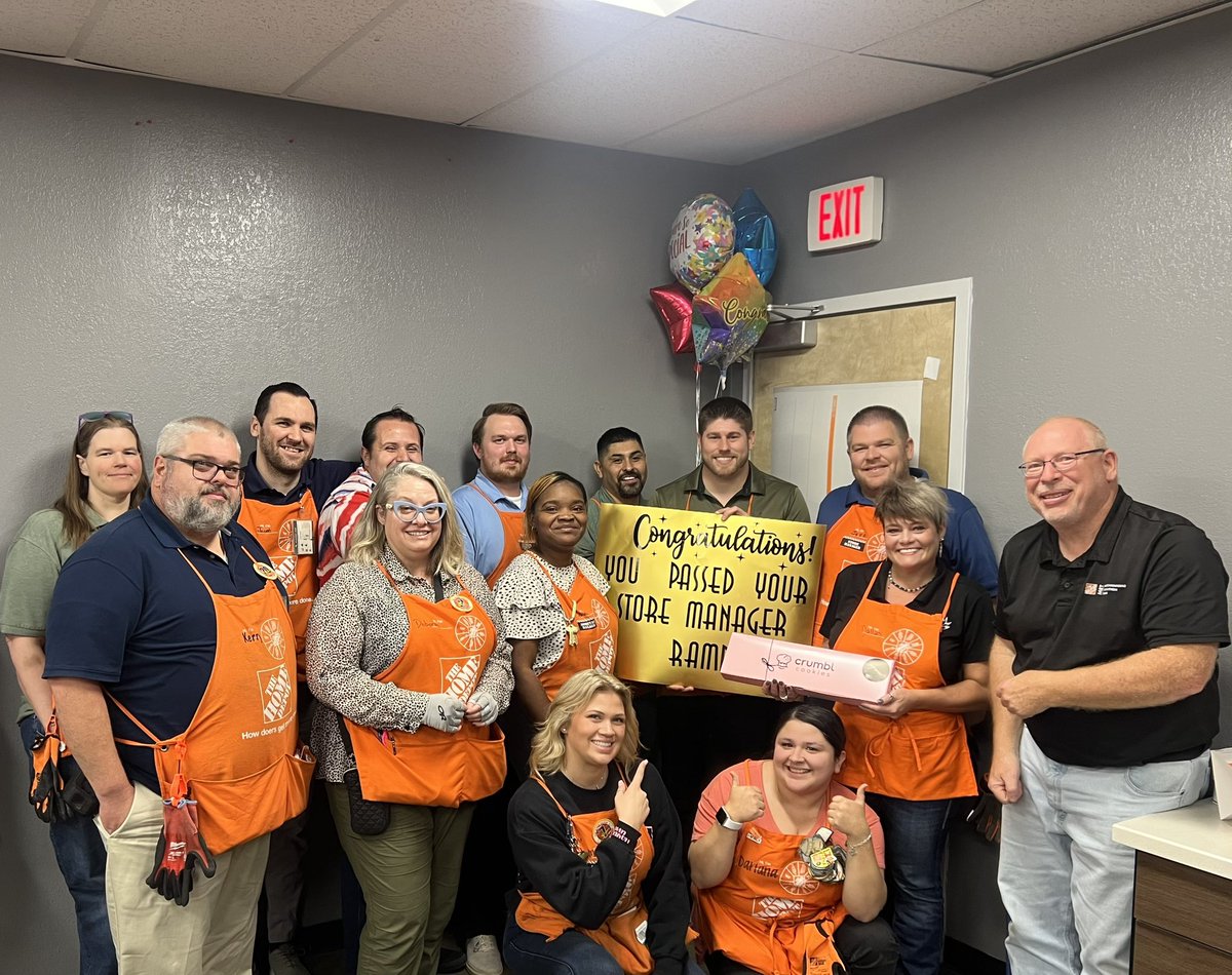 Celebrating our SASM Logan for passing his store manager RAMP, Congratulations!! Excited to see what the future holds for you! 🎉🧡🥳