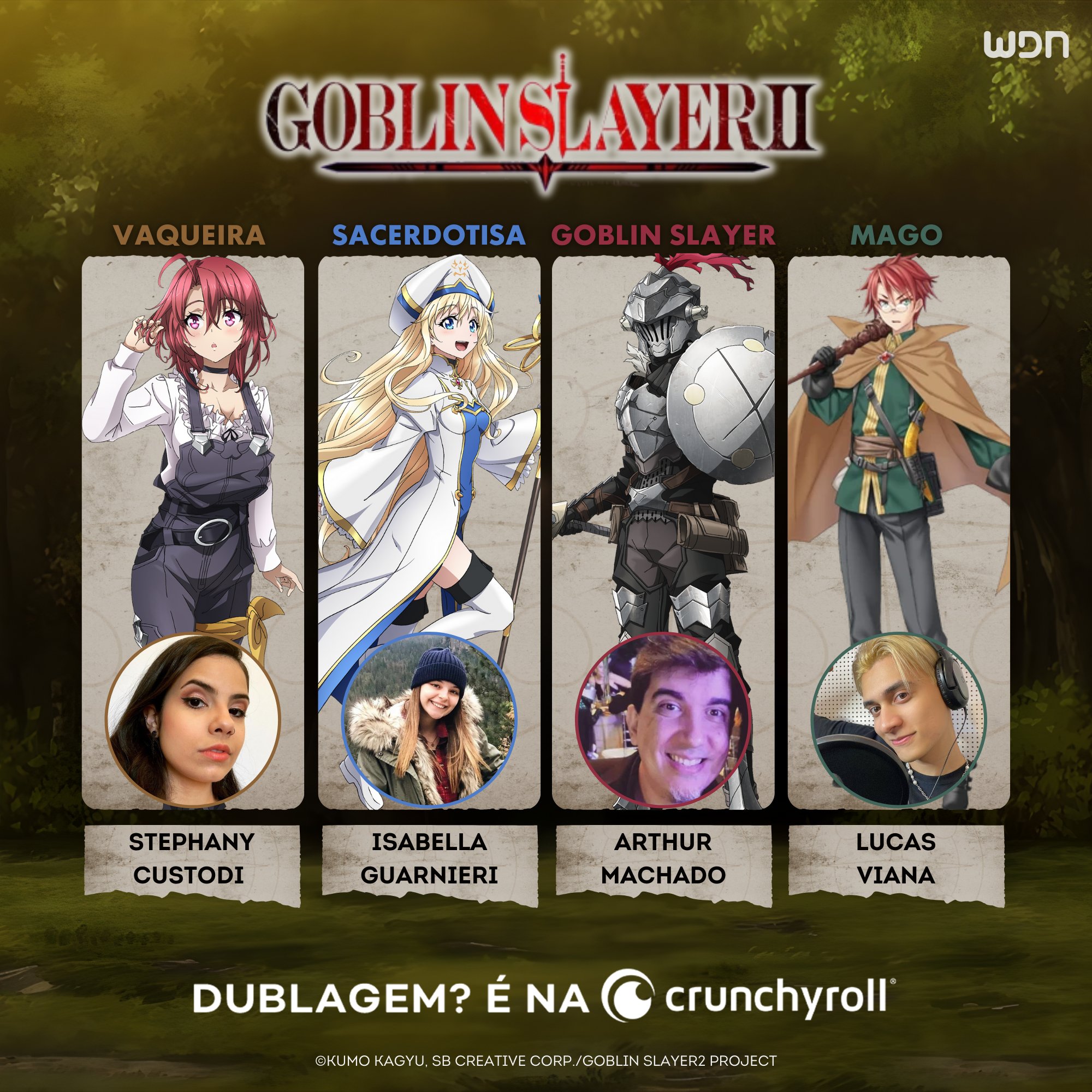 Goblin Slayer: 1ª temporada estreia dublada na Crunchyroll