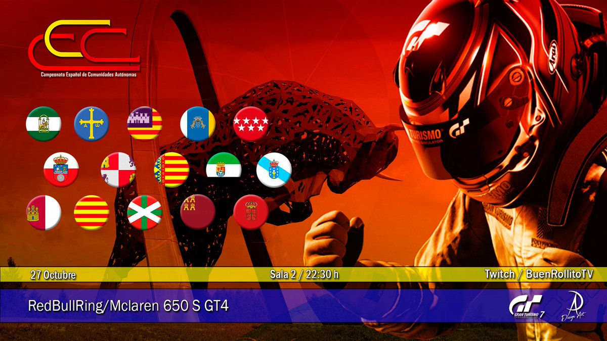 ¡¡Noche de Carreras!!
Vuelve el CEC y lo hace en la 5ª cita de la temporada en la que los equipos deberán mostrar sus habilidades bajo la lluvia en el trazado de RedBullRing

▫️ 21:00 h Sala 1- <a href="/Cabayashi/">𝓒𝓪𝓫𝓪𝔂𝓪𝓼𝓱𝓲</a> 
▫️ 22:00 h Sala 2- <a href="/BuenRollitoTV/">Buen RollitoTV</a> 

¡Una carrera que no te puedes perder!