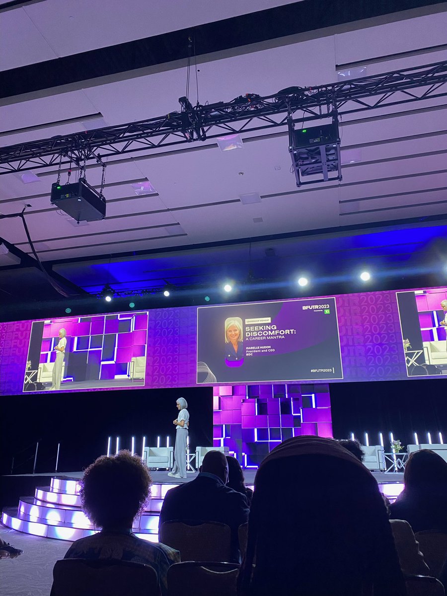 SamSimunyu's tweet photo. “Think about courage as an easy posture to adopt. It’s easier to be courageous than to be unfaithful to your ambitions.” - Isabelle Hudon, President &amp; CEO of @bdc_ca #BFUTR2023 https://t.co/FQ6e7Ia1wv