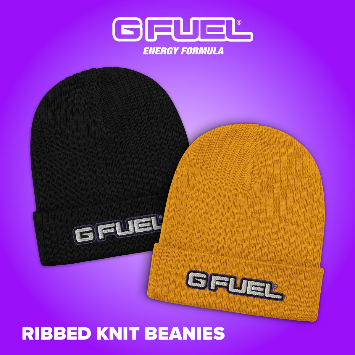💜 𝐑𝐓 + 𝐅𝐎𝐋𝐋𝐎𝐖 to win a #GFUEL "𝐑𝐈𝐁𝐁𝐄𝐃 𝐊𝐍𝐈𝐓 𝐁𝐄𝐀𝐍𝐈𝐄" of your choice! 2 winners picked this weekend bc it's BEANIE SZN! 🍂 

🛒 𝐆𝐄𝐓 𝐘𝐎𝐔𝐑𝐒: GFUEL.ly/knit-beanie-x