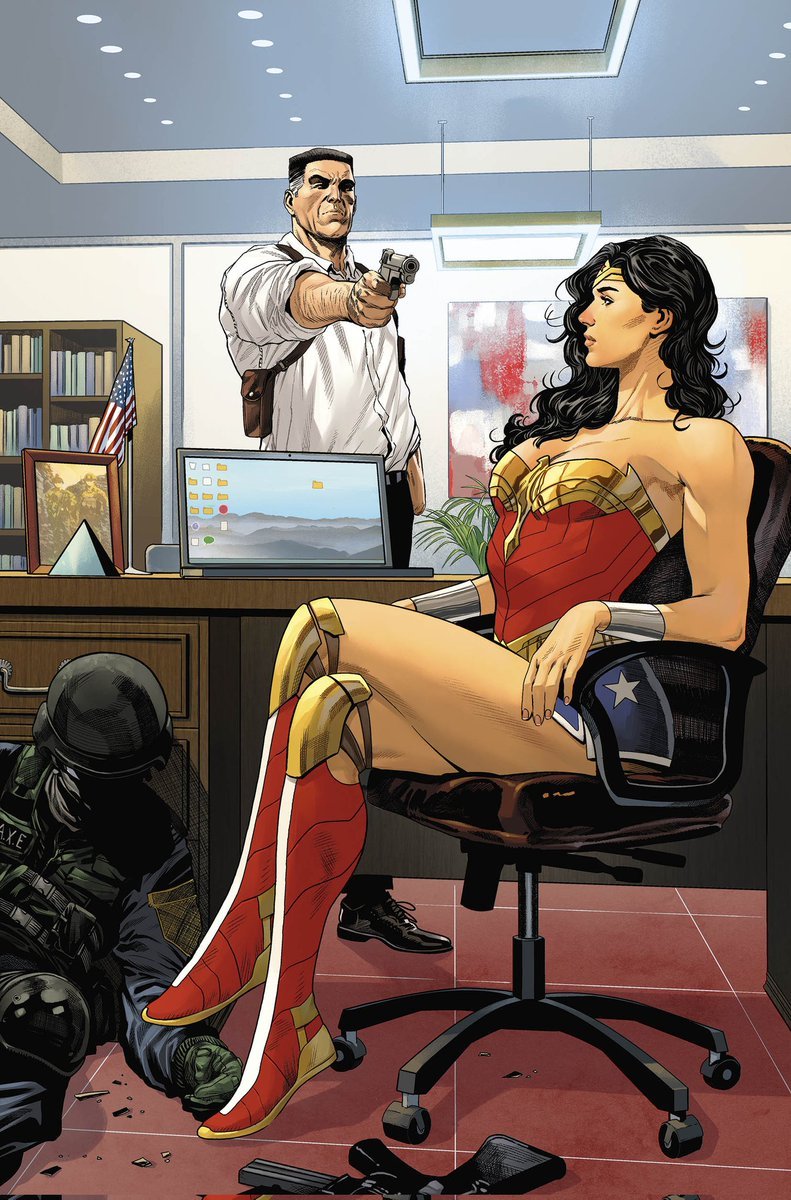 TomKingTK's tweet photo. Special preview for Wonder Woman 3. Last chance to preorder this book is this weekend. Don't miss this one. Big moments, big reveals, and...Trinity. https://t.co/TSTyS7ZLA3