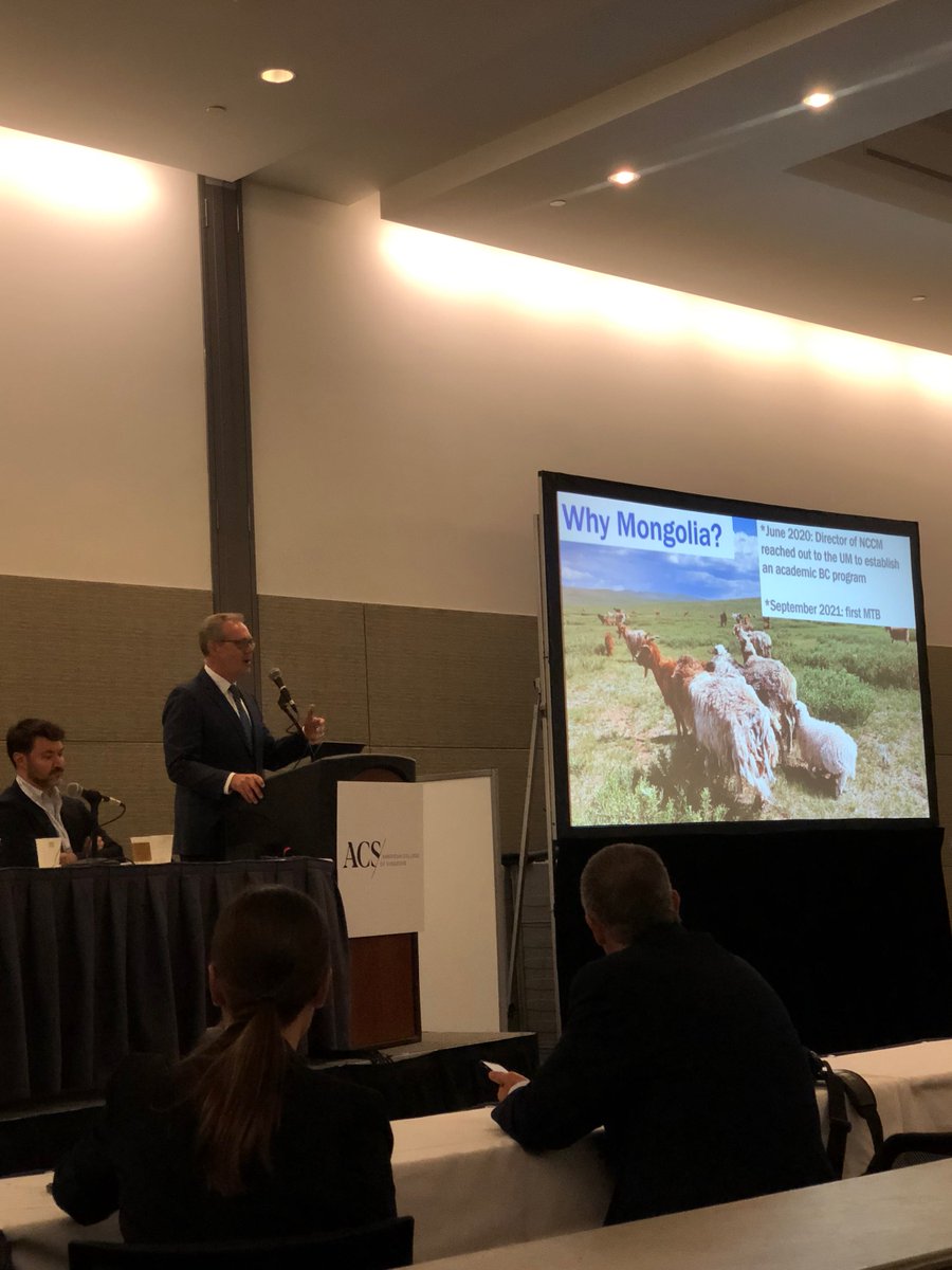 Dr. Todd Tuttle presenting at the #ACSCC23 highlighting the positive  impacts Multidisciplinary Tumor Boards (MTB) can have when working with  global partners.  #globalsurgery