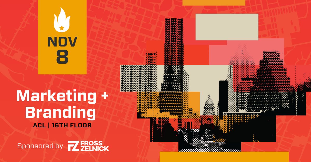 AustinTech's tweet photo. Unlock your startup's potential at #ATXStartupWeek on 11/8! 🌟

Join us at the Marketing &amp; Branding Track, sponsored by Fross Zelnick https://t.co/nJ77GzZJ8A, to learn from experts, boost visibility, and turn your dreams into reality. 🚀

Register today 🔗 https://t.co/TTjI2fOYbr https://t.co/ILfAdjC6xp