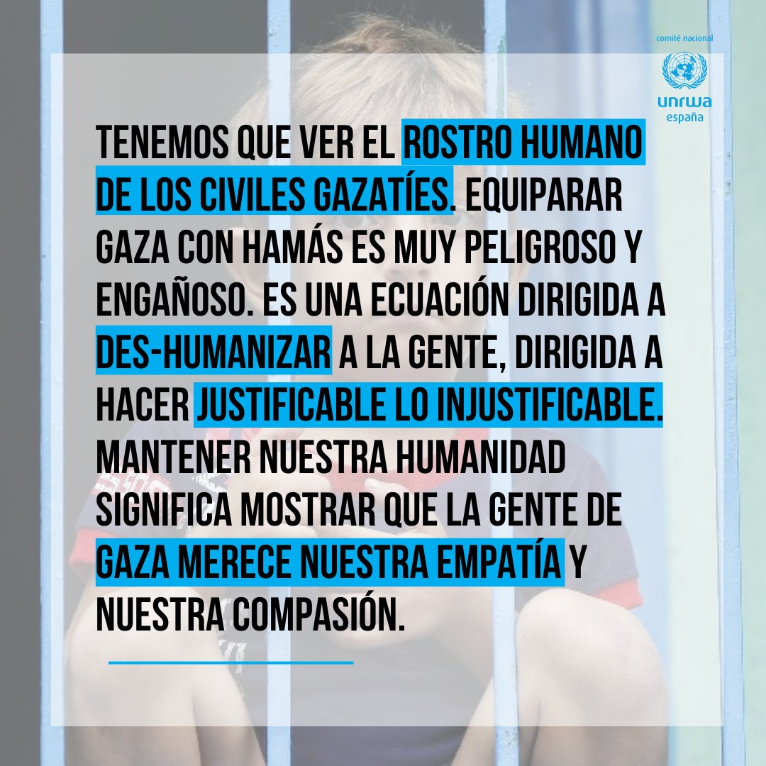 🔴 #GAZA MERECE NUESTRA EMPATÍA.

TENEMOS QUE VER EL ROSTRO HUMANO DE LOS CIVILES GAZATÍES.