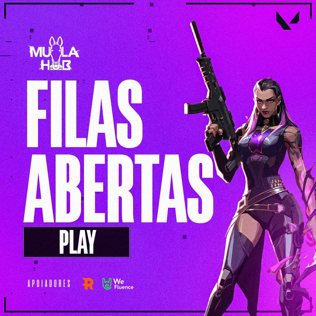 FILAS ABERTAS!

Fim de semana é buffado começa cedo e termina tarde: das 16h às 01h. 🕠💥

Aqueçam e bora pras jogatinas 🔫

#MULAHUB