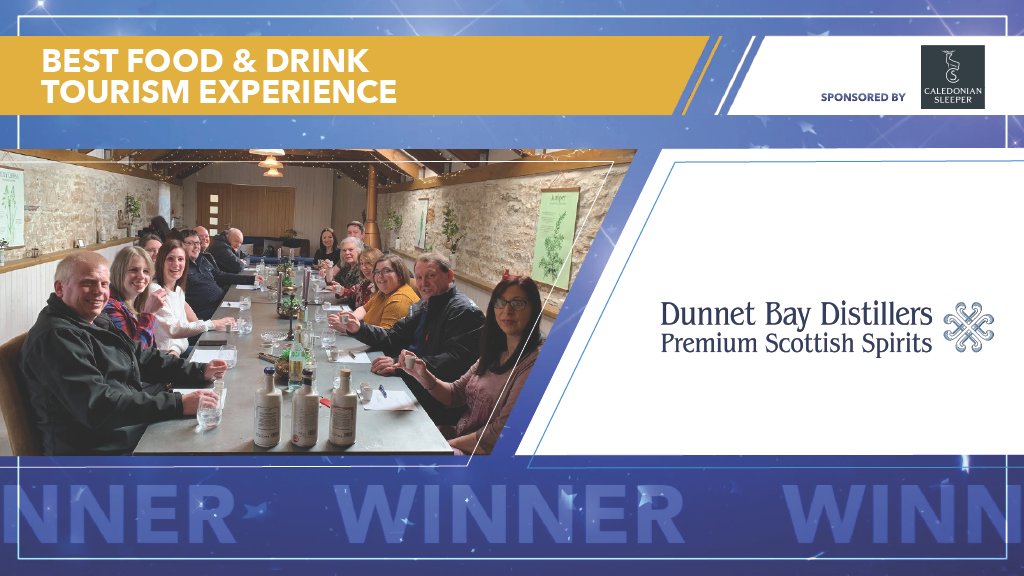 Winner // BEST FOOD &amp; DRINK TOURISM EXPERIENCE AWARD, sponsored by <a href="/calsleeper/">Caledonian Sleeper</a> - Dunnet Bay Distillers Visitor Experience #HIFAD23