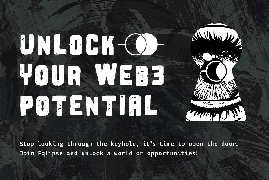 EqlipseNFT's tweet photo. Masterclasses, networking, and job opportunities. 

At Eqlipse, we offer more than just a space; we offer a launchpad to your Web3 aspirations. 

With our recent [REDACTED], we’re ready to disrupt Web3 talent industry.
