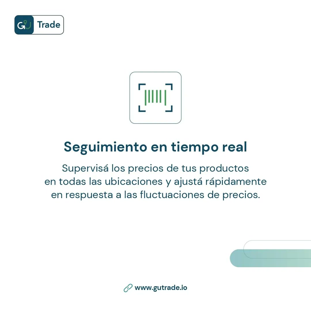 GuTradeM's tweet photo. ¿Cómo monitoreas tus precios en un contexto inflacionario? 📊
En #GUTRADE estamos para ayudarte!👊
👉🏼Gracias a nuestras soluciones podes monitorear, controlar y evaluar los precios de tus productos EN TIEMPO REAL ⏱️en todos los PDV donde se encuentre.
Contactanos 👇 https://t.co/0X8P78p6dk