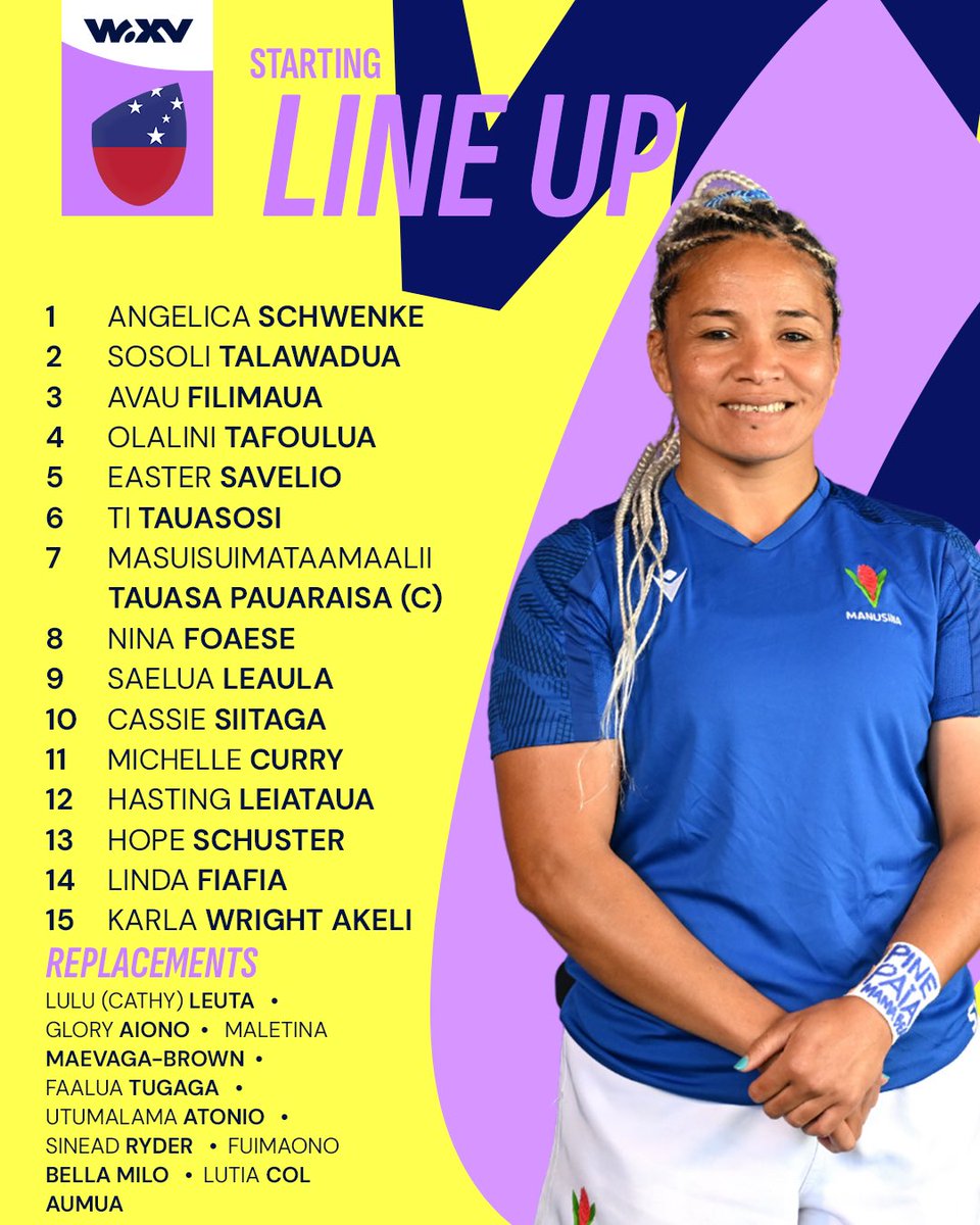 WXVRugby's tweet photo. Here's how the line up for #RSAVSAM is looking 🔥
You can catch all the action for FREE over on
Rugbypass TV https://t.co/KMFbXlnBXi