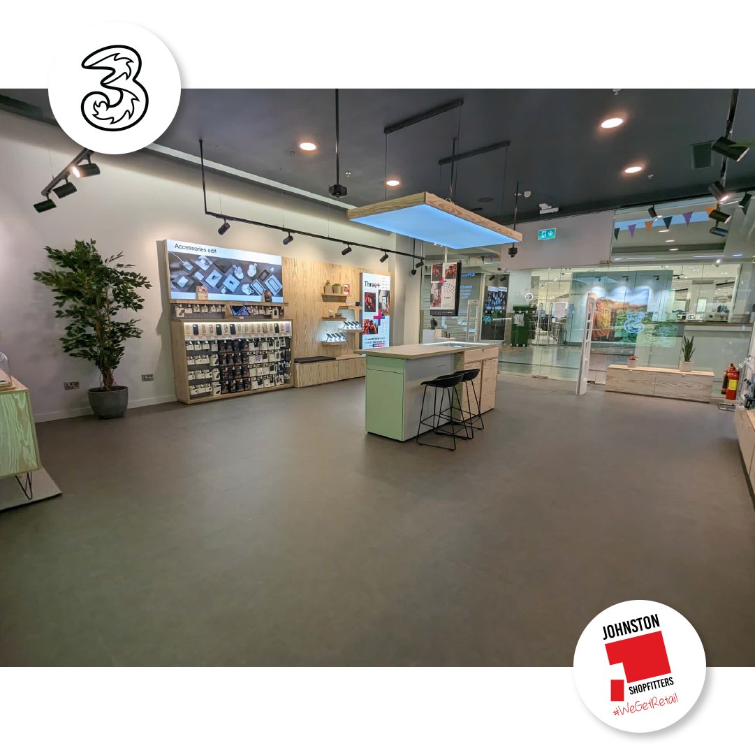 Continuing our work with @ThreeIreland it is #JohnstonShopfitters privilege to highlight our most recent Turn-key Fit-out for Three's Arklow Store, showcasing a new look, a new feel and an incredible new lifestyle range #Three #ThreeLaunch #ThreeIreland #ThreeMobile #ThisIsRetail