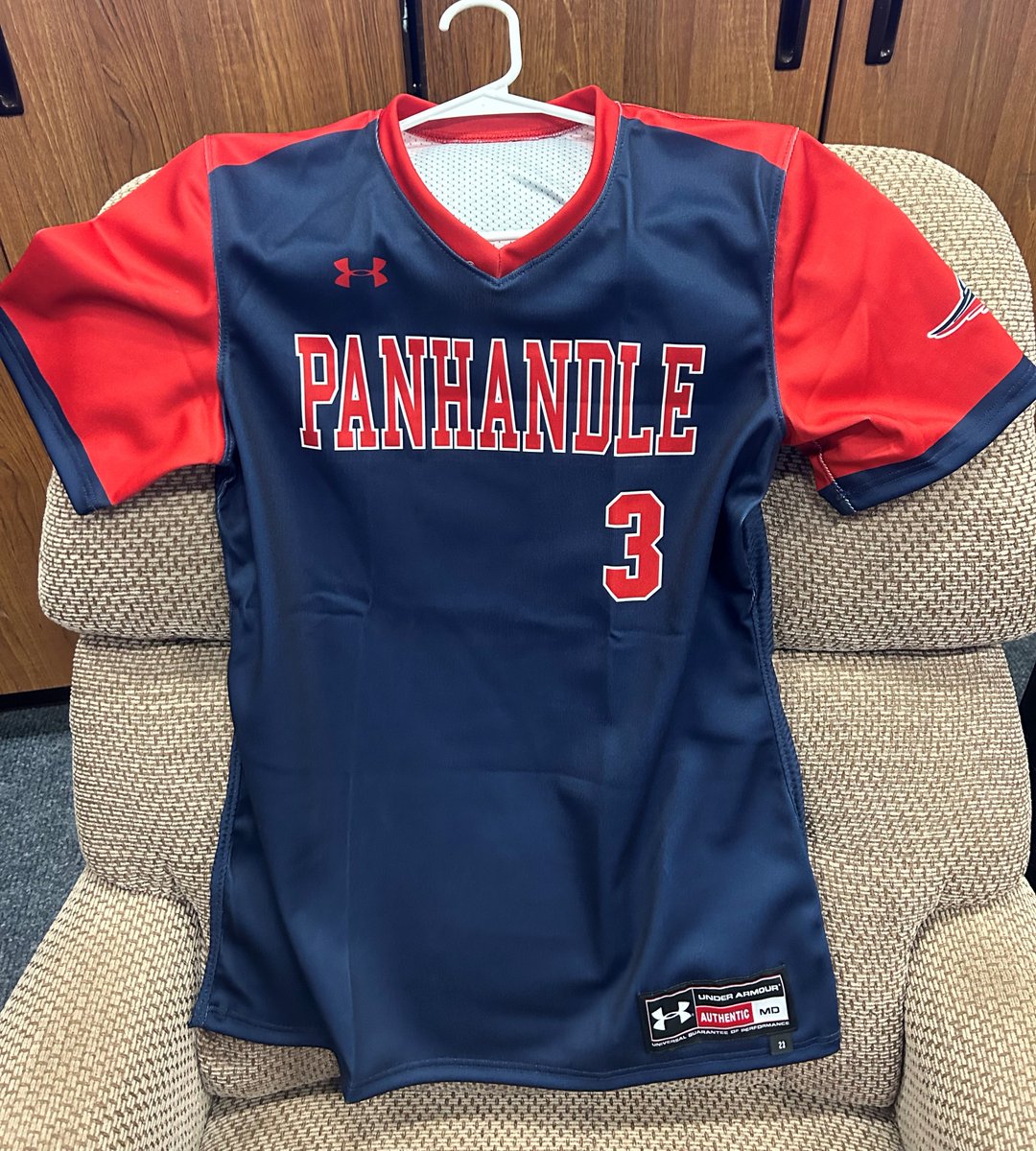 A big shout out and Thank You to Jim and Sherry Quimby, Bank of the Panhandle, and Results Reality for donating and making these new uniforms happen!