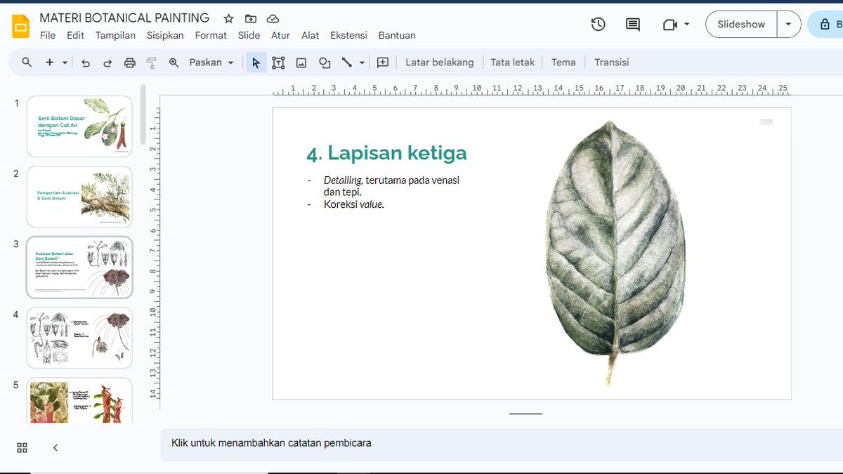 Ngintip tipis-tipis xixi

NB: Itu di slide 3-5 juga menampilkan karya teman-teman seniman botani