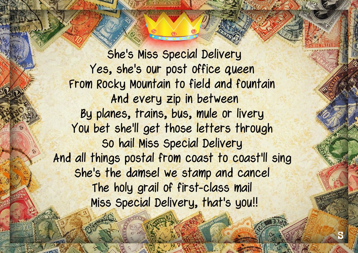 #POstables - #PostaWordsPics - Thursday, *Miss Special Delivery!!* 💌💙💌 . . .