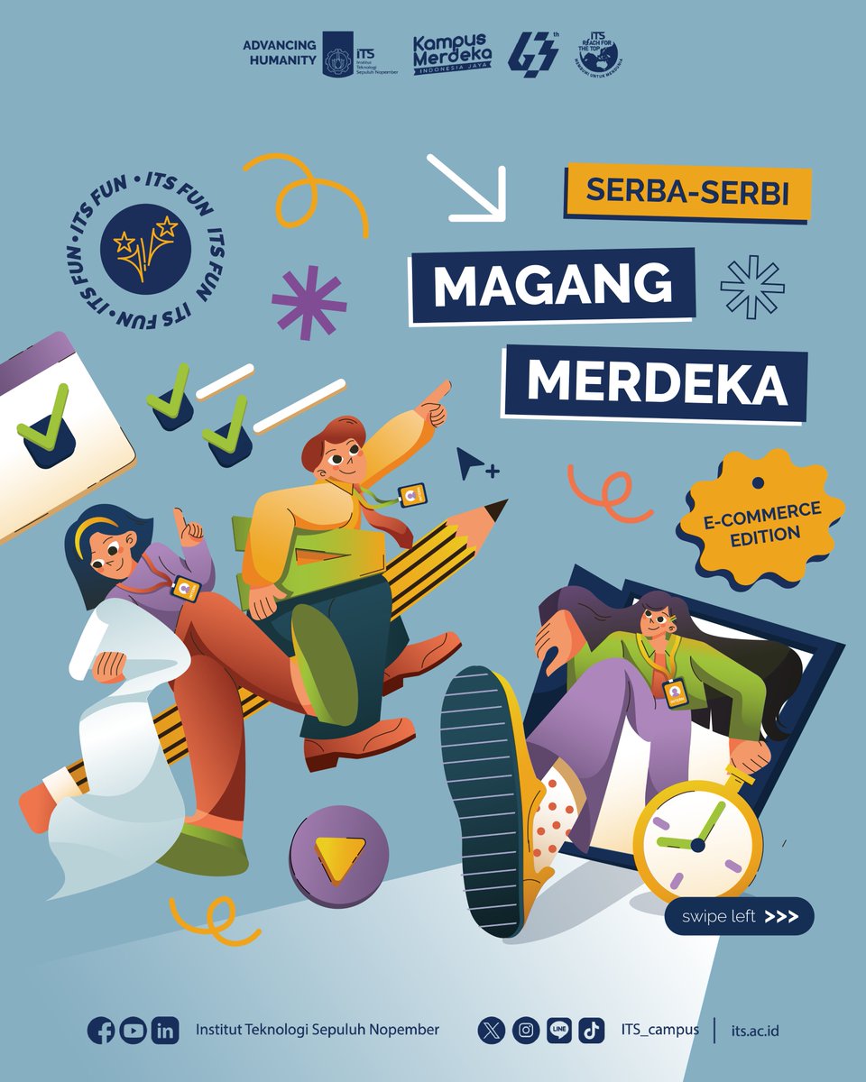 its_campus's tweet image. #ITSFun

Halo, Sobat Kampus!

Udah kenal belum nih sama program Kampus Merdeka yang satu ini? Yeps, Magang Merdeka! Penasaran nggak sih gimana suasana dan apa aja pengalaman yang didapat selama magang? 🤔