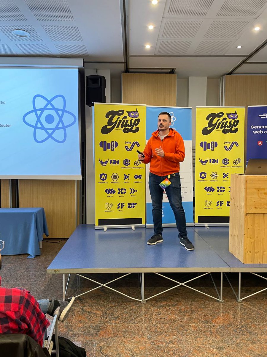 Lets' explore React through Edoardo Dusi's practical lens: rendering, reactivity, and state management. A comparative analysis between React and other popular #JS frameworks @edodusi is Developer Relations Engineer @SparkFabrik #reactjsday #react #reactjs #javascript