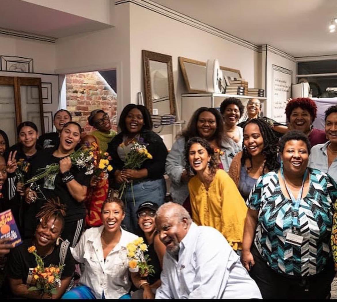 Want to host your next event, pop up, book launch, wedding proposal, photoshoot at Harrietts? Kind of like Airbnb for book folk. Email: info@harriettsbookshop.com 📸 E. Morales-Williams, Turn Up for Freedom book launch