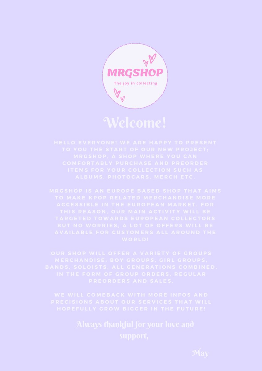 Happy to finally be able to start a new experience!!💕

Hoping we’ll reach our goals and grow bigger together!!🩶

Our dm’s are always open for any questions~

#kpop#kpopstore#kpop#koreanpop