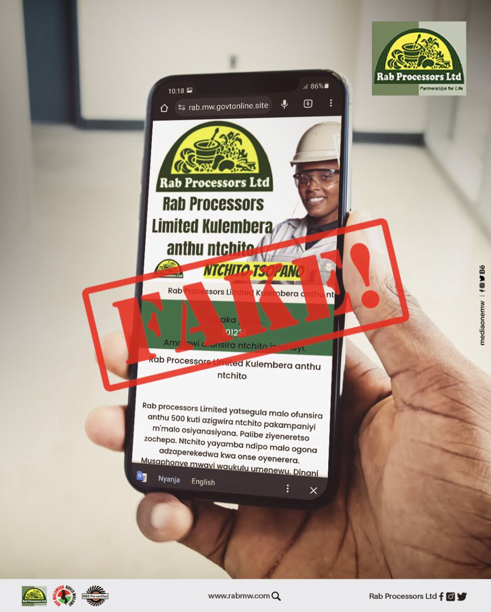 Important Announcement!⚠️
We would like to clarify that recent information about job vacancies circulating on social media is NOT authentic. Any official career opportunities will be communicated directly from us through our official page. Thank you for your corporation!