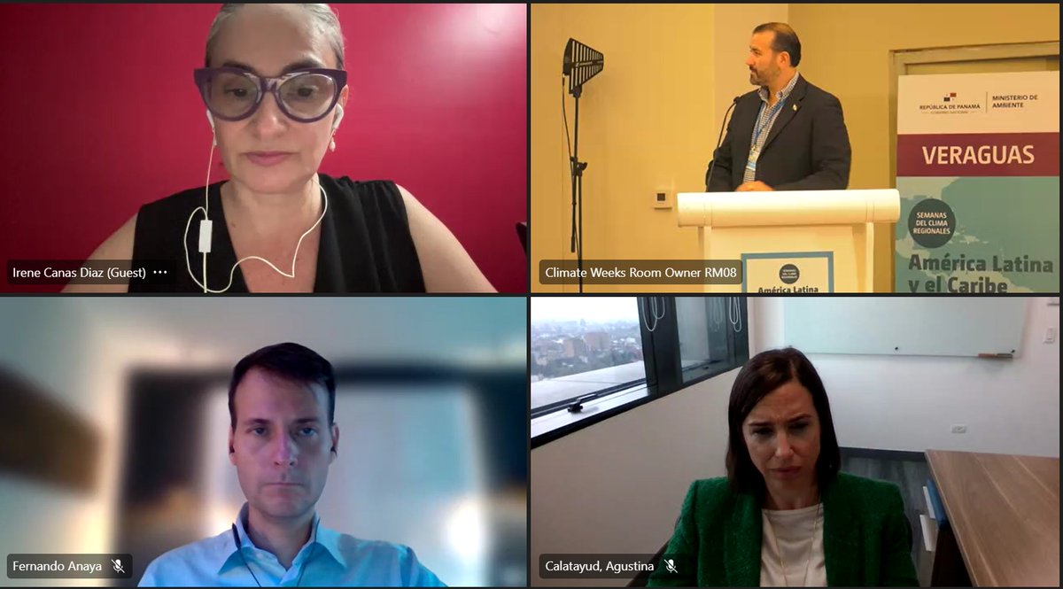 anapintoBID's tweet photo. En #ClimateWeekLAC abordamos temas cruciales para la #sostenibilidad. Escuchamos a expertos en economía sostenible y transporte urbano. La conversación marca soluciones para un #TransporteSostenible. La #Colaboracion es clave contra el #CambioClimático. Gracias por el compromiso. https://t.co/fvARK6UWb0