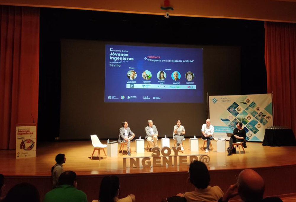 Balance positivo de nuestra colaboración en el I Encuentro Ibérico de #JóvenesIngenieros organizado por <a href="/UPCI_ingenieros/">UPCI</a> y celebrado en <a href="/ETSIngenieria/">ETS de Ingeniería</a> que hemos cerrado con la participación de nuestro decano <a href="/mortigosab/">Manuel Ortigosa</a> en la mesa redonda El Impacto de la #InteligenciaArtificial