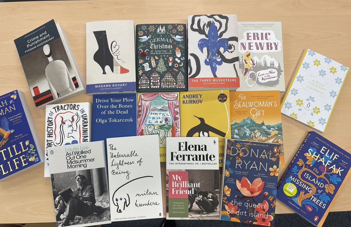 HHS_Reading's tweet photo. Expanding our European Literature library ahead of our Read for Rob campaign in November! Thank you to @read_holmfirth for the support and speedy delivery as always 😃💛
#ReadForRob #EuropeanLiterature https://t.co/Rgoen3djKX