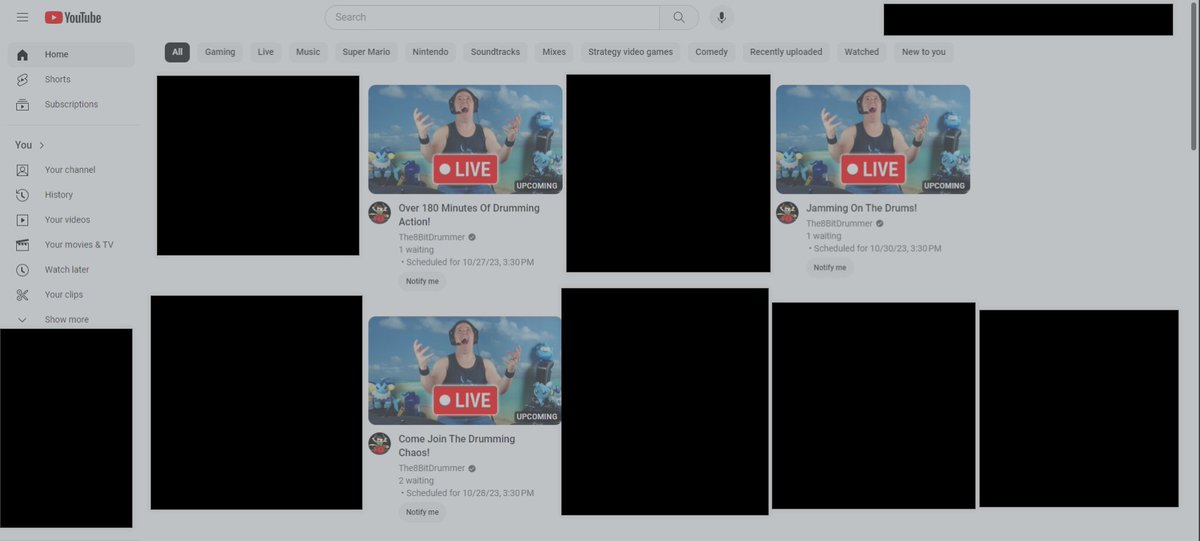 Bramnetexcite's tweet photo. How to tell you're going to suddenly get a lot of Jerod on YouTube... XD
@The8BitDrummer https://t.co/JLdqHzfYXO