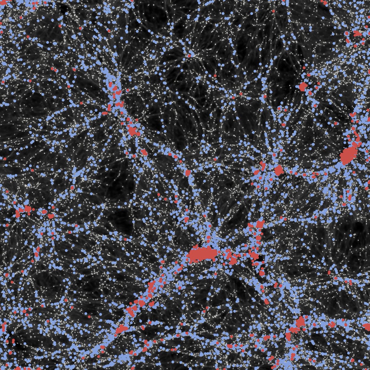 CalvinOsinga's tweet photo. Mapping the universe is a difficult task, but simulations can help us build and test our models for future observations. My paper understanding predictions from the sim IllustrisTNG is finally out! https://t.co/hW8N8BqnOZ (w/ @BenediktDiemer @paco_astro ) https://t.co/mn9RmgrnFW