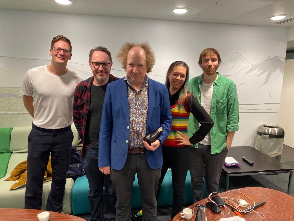 It's our series finale on @BBCRadio4 in 30 mins! Feat @ZaltzCricket With @rialina_ @Iansmithcomedy @robinjaymorgan & @hugorifkind Written by @ZaltzCricket With additional material from @MikeShephard @cody_dahler @ImAdamGreene Produced by @SamRussellComic