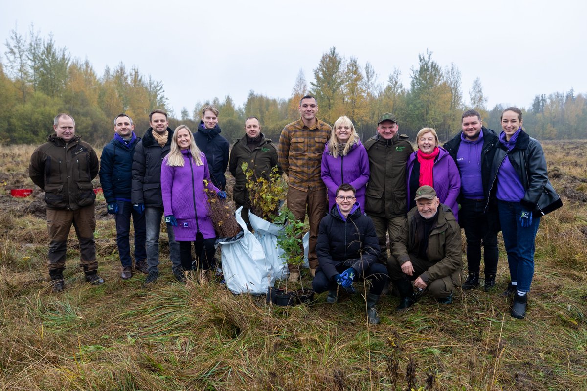 EuroLeague's tweet photo. “Today, we planted 6,000 more trees! 🌳 
The Final Four Walking Challenge was a success and with today's 6,000 more trees planted in the Kaunas region, with @walk15_app , and with the help of @JonasMaciulis8, former @RMBaloncesto EuroLeague champion, a sum total of 16,000 trees planted. 

Kudos to the 7,332 participants in the Walking Challenge and their 229,417,951 steps 👏