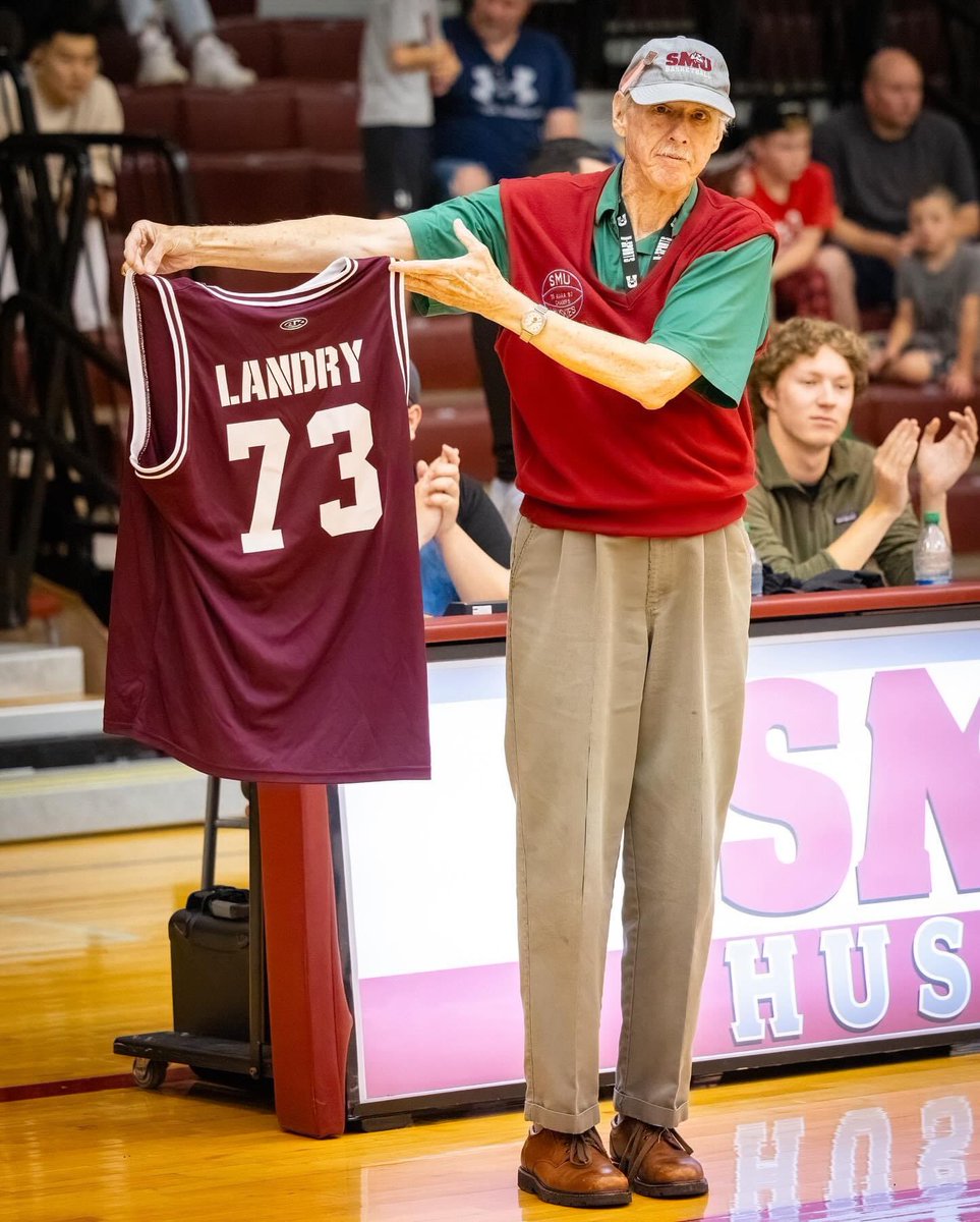 PaulBromby's tweet photo. Congratulations John Landry! 

John has been the equipment manager for Saint Huskies Mens Team for 51 home openers. @smumensbball @smuhuskies #dedication #legend https://t.co/ZeJ7xtsx8R