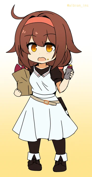 白露_SDです!1h15m#艦これ版深夜の真剣お絵描き60分一本勝負 #艦これ版真剣お絵描き60分一本勝負_20231027 