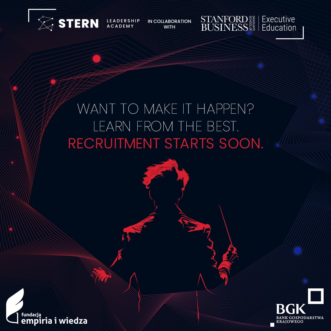 SternFoundation's tweet photo. Hello, is it you we’re looking for?!?
The Stern Leadership Academy is looking for emerging change-makers who want to learn how to lead.
Are you keen to gain new skills? Would you like to be taught by world-leading Stanford educators?
Look us up. Applications open soon. https://t.co/eMb22iz5Kd
